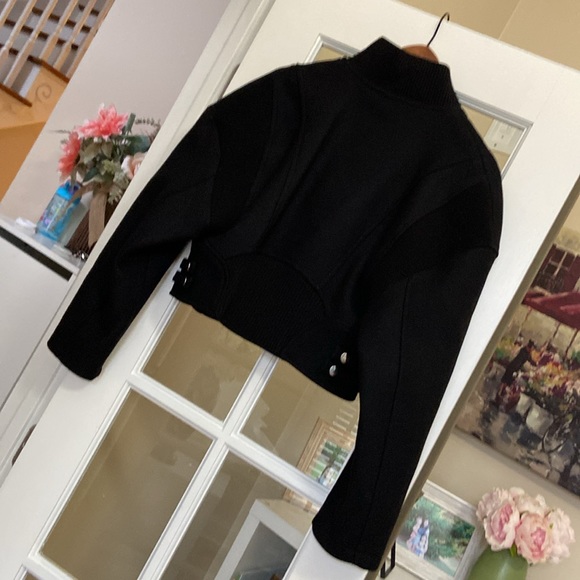 ZARA Manteco 75% Italian wool biker jacket - Picture 9 of 12